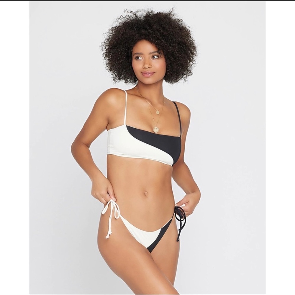 NWT L*Space Color Block Ari Bikini Top Sz Small